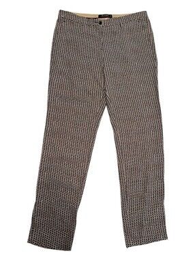 ETRO Milano Geometric Chevron Print Knit Pants IT 46 US 10 Made In Italy